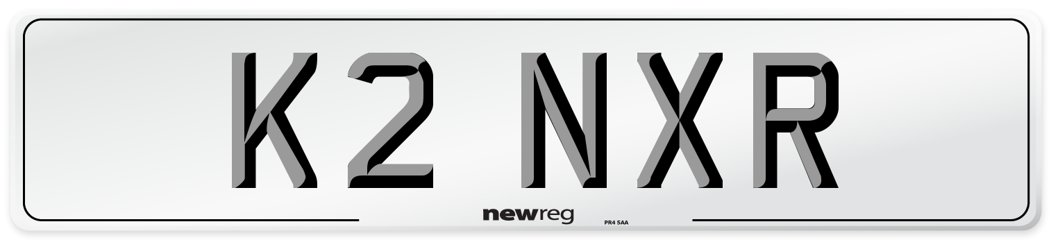 K2 NXR Number Plate from New Reg